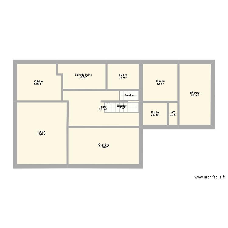 Lente (Bouvante). Plan de 30 pièces et 246 m2