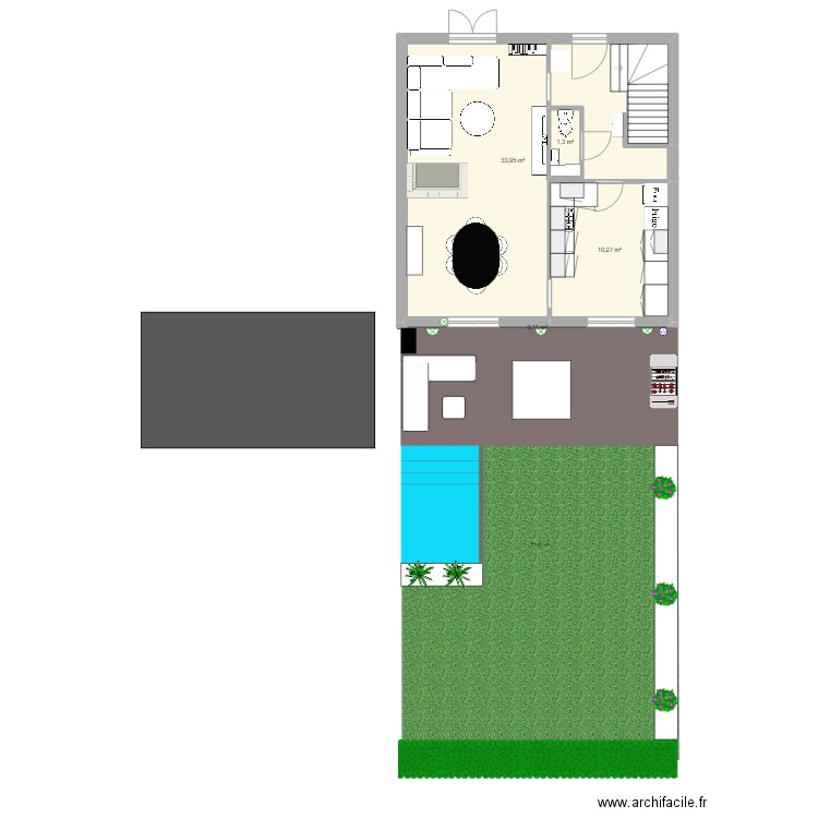 rez de chaussé. Plan de 0 pièce et 0 m2