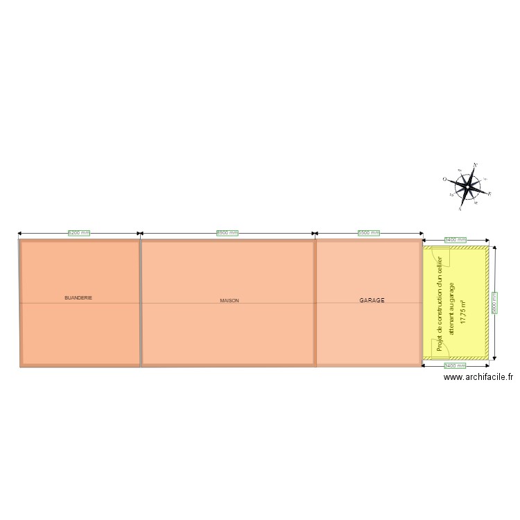 Cellier V3. Plan de 0 pièce et 0 m2