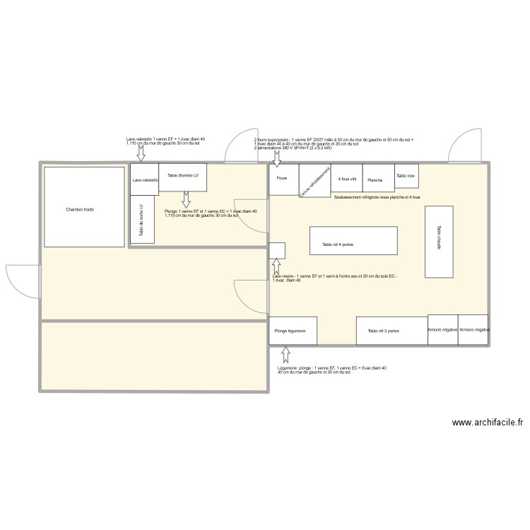 NOIRMOUTIER NOV22. Plan de 3 pièces et 56 m2