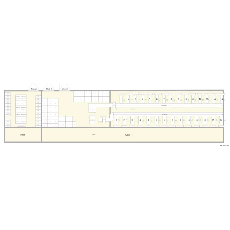Etage Nouvel emmenagement colis 5. Plan de 
