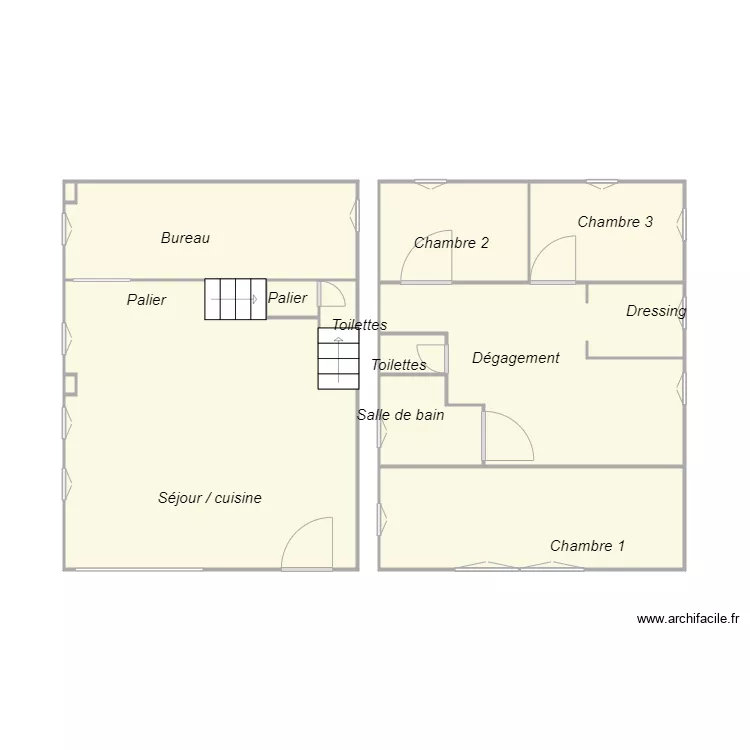 Croquis LAVERGNE. Plan de 