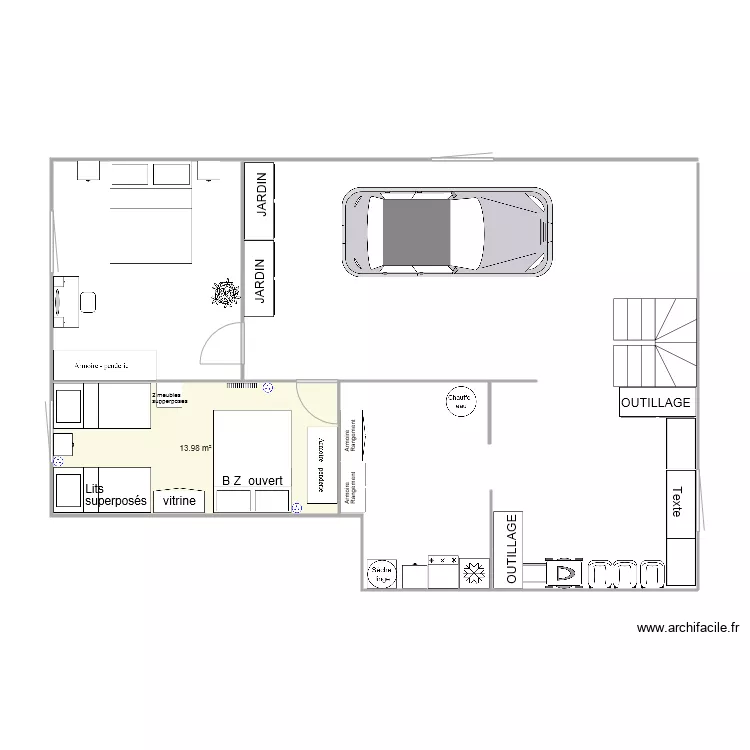 sous sol. Plan de sous sol. Plan de