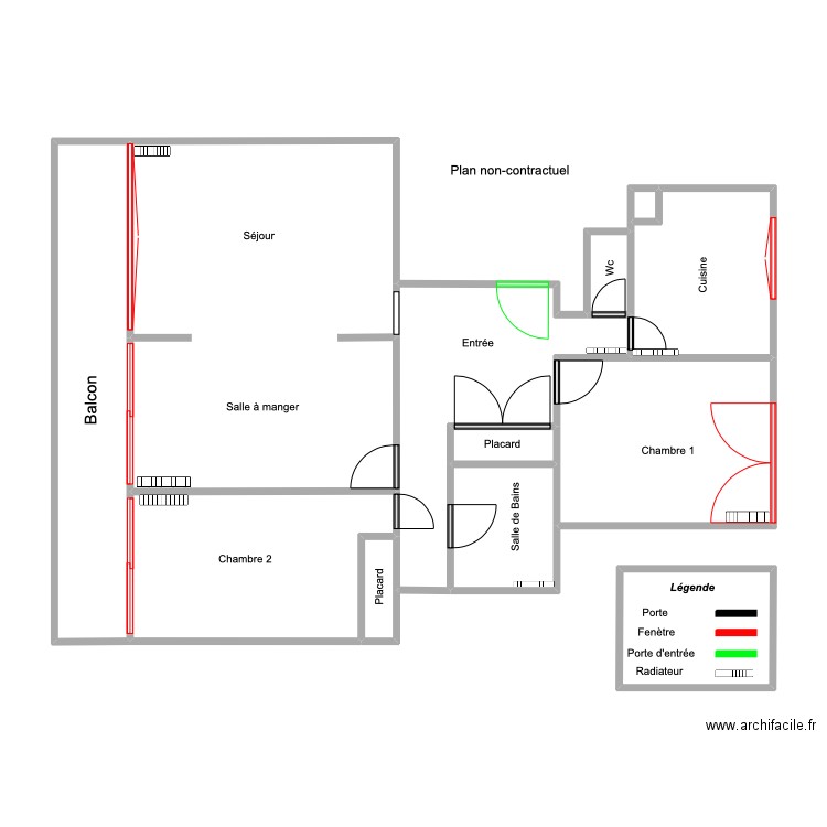 Plan ansquer sans mesure . Plan de 12 pièces et 98 m2