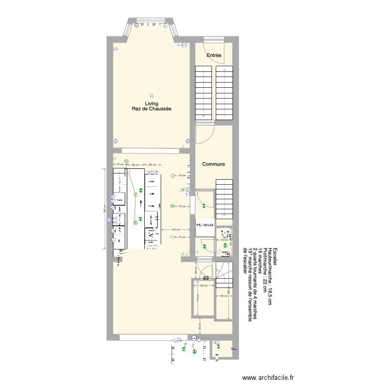 Marie José Rez Studio Version 2e permis Cuisine élec eau. Plan de 0 pièce et 0 m2