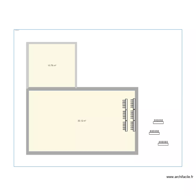cave collecteur chauffage . Plan de 