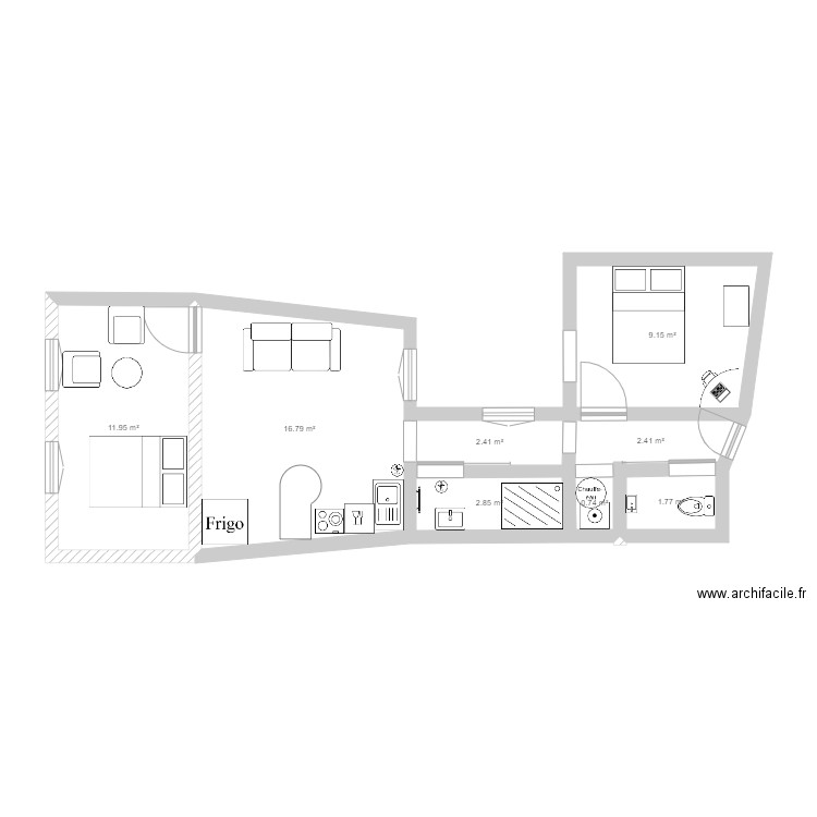 cordonnerie. Plan de 0 pièce et 0 m2