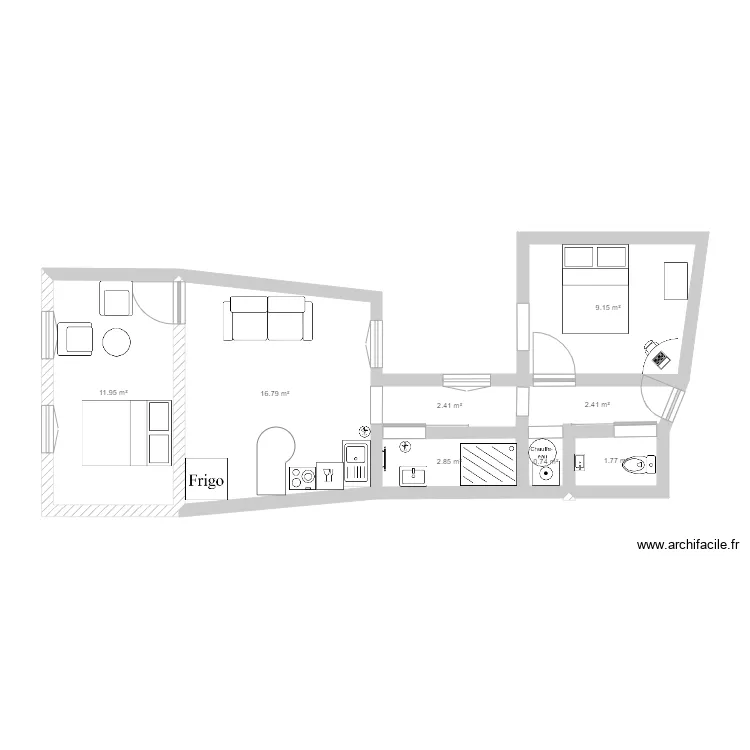 cordonnerie. Plan de 