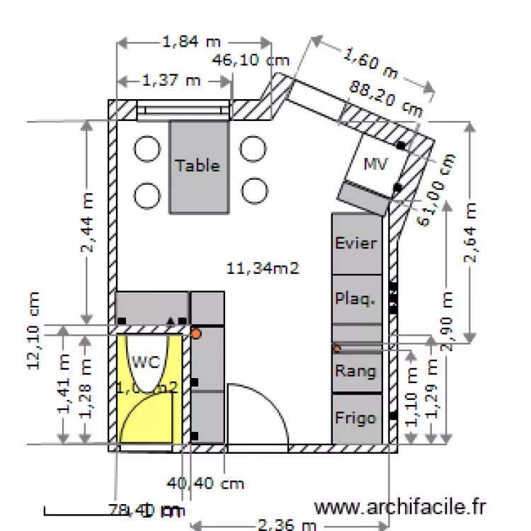 cuisine VDEF. Plan de cuisine VDEF. Plan de