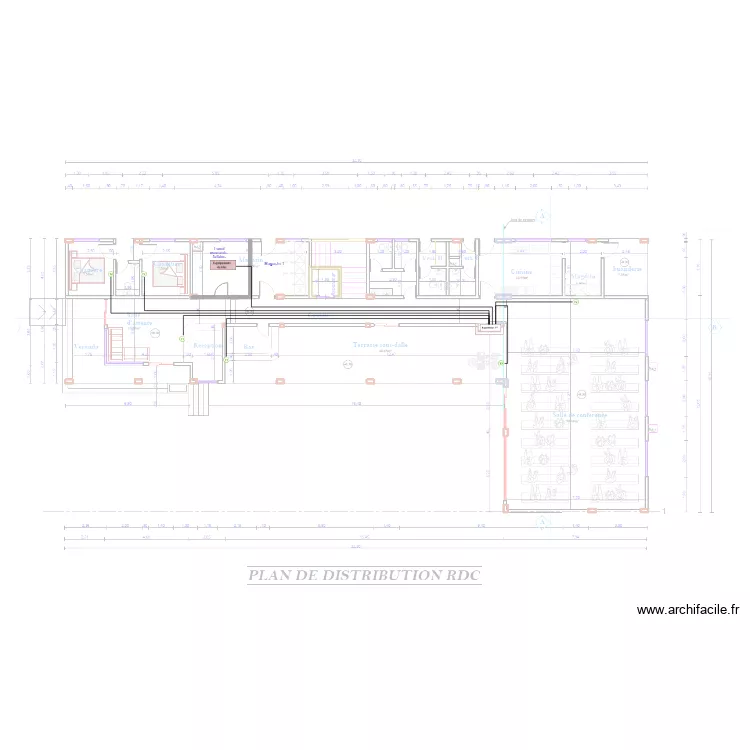 TV RDC HOTEL TAZ KRIBI. Plan de 0 pièce et 0 m2 TV RDC HOTEL TAZ KRIBI. Plan de 0 pièce et 0 m2