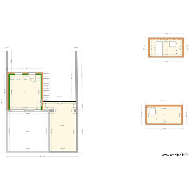 Marbredrie nouveau. Plan de 5 pièces et 112 m2