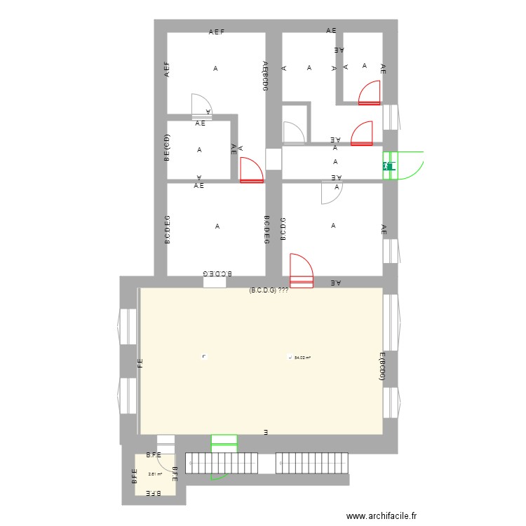 POUMAY CAVE 11 SABLAGE. Plan de 0 pièce et 0 m2