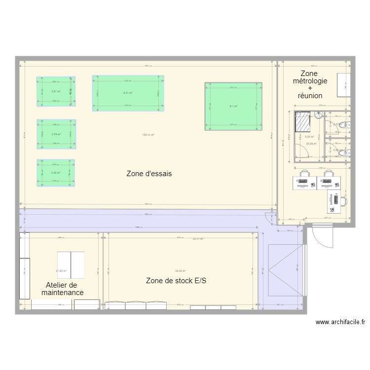 Local Atrium essai. Plan de 0 pièce et 0 m2