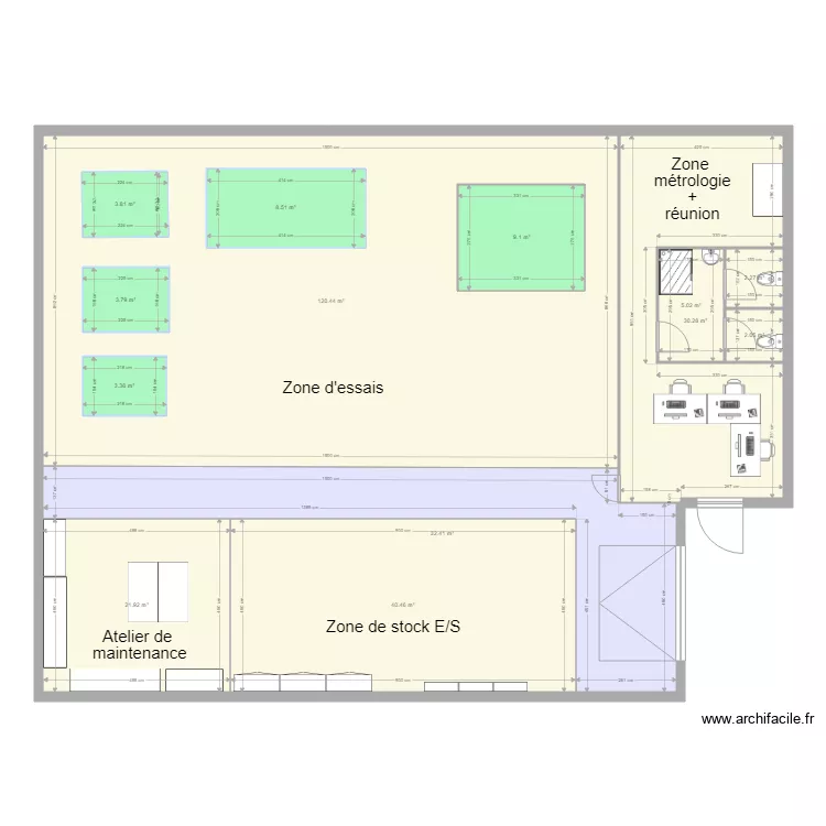 Local Atrium essai. Plan de Local Atrium essai. Plan de