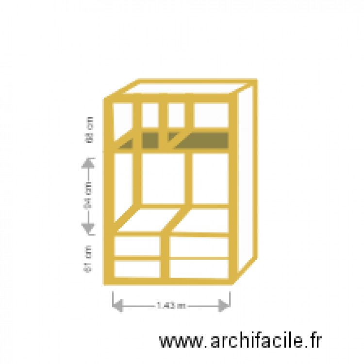 Bibliothèque. Plan de 0 pièce et 0 m2