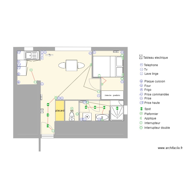 studio st maur electricite. Plan de 0 pièce et 0 m2
