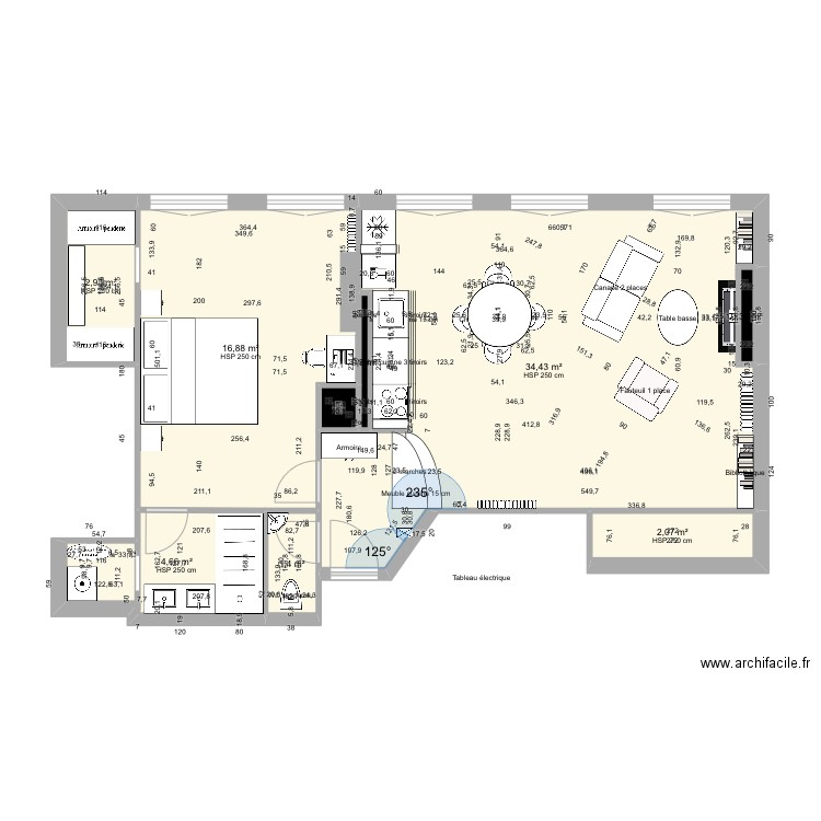 14Beaune_initial transfo 2. Plan de 9 pièces et 63 m2