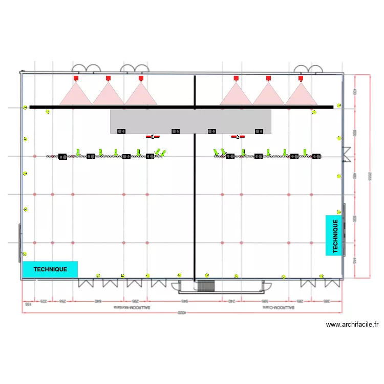 UEFA Pl&eacute;ni&egrave;re vue de dessus. Plan de 