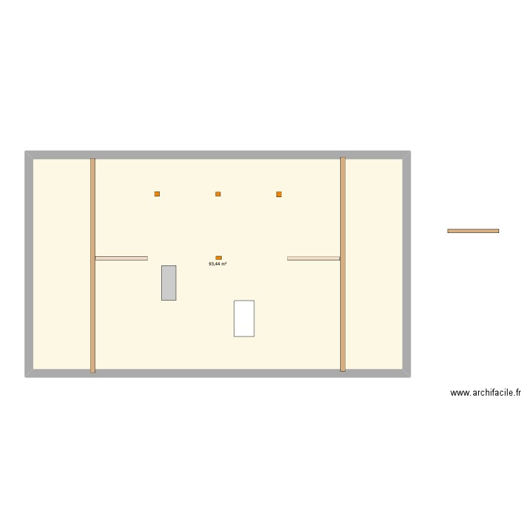 Existants combles. Plan de 0 pièce et 0 m2