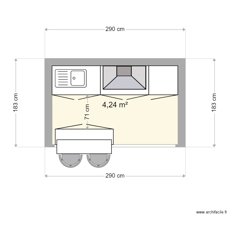 expo cuisine. Plan de 0 pièce et 0 m2