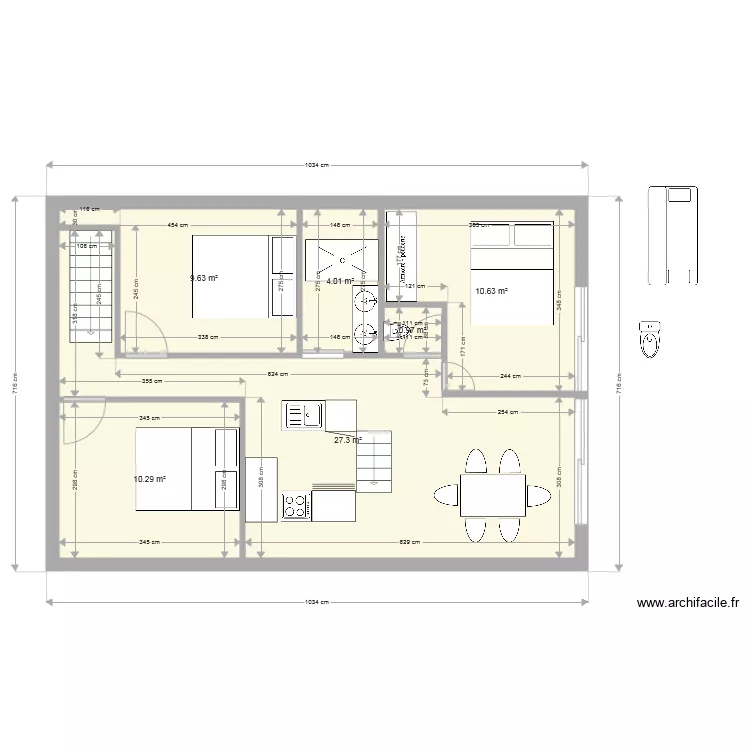 CHAMBRE. Plan de CHAMBRE. Plan de