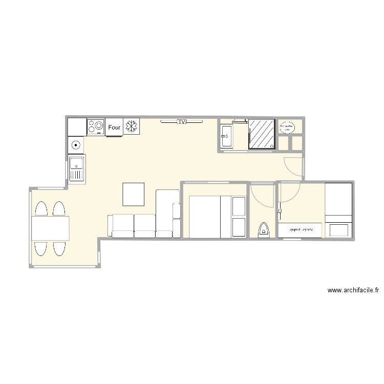 ESKIVAL 112 BIS. Plan de 6 pièces et 36 m2