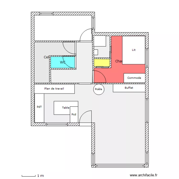 Maison Bouaye RdC. Plan de Maison Bouaye RdC. Plan de