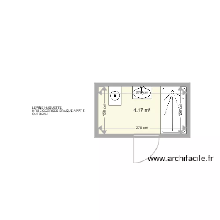 LEPINE HUGUETTE . Plan de 