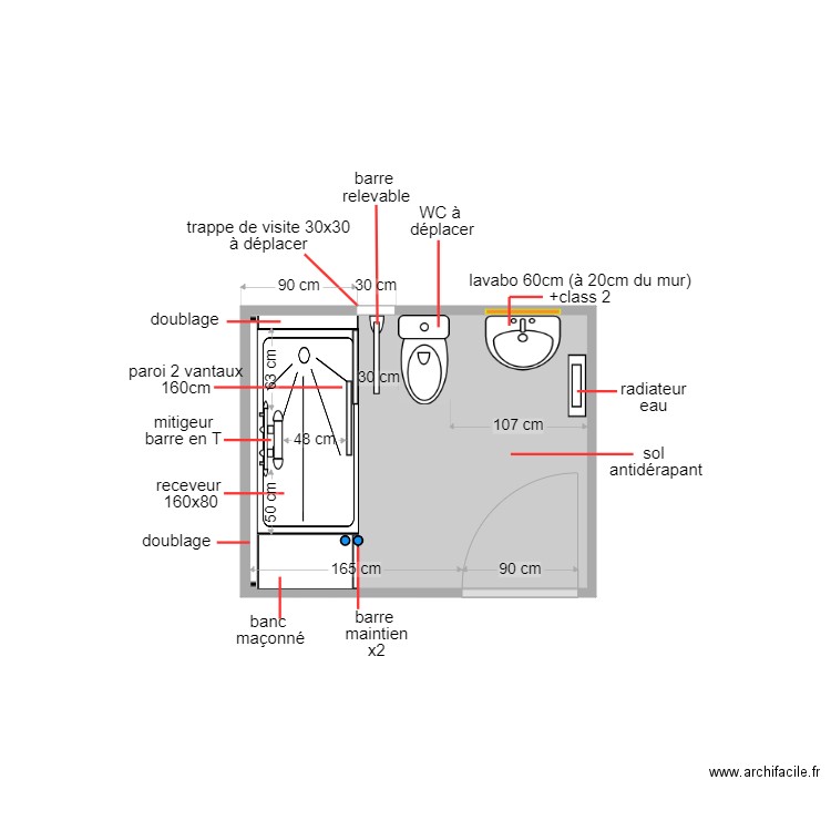 grimm. Plan de 1 pièce et 6 m2