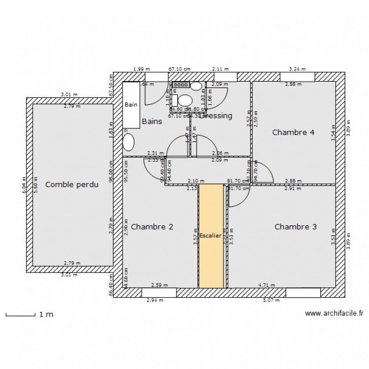 LOGIS 2012 LILAS 5 GAZ N1 WC séparé. Plan de 0 pièce et 0 m2