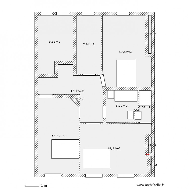 33DJ_1et_p1. Plan de 0 pièce et 0 m2