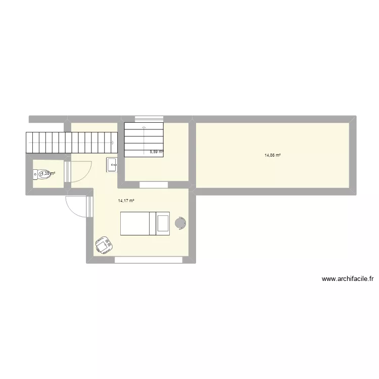 salon esth&eacute;tique. Plan de 