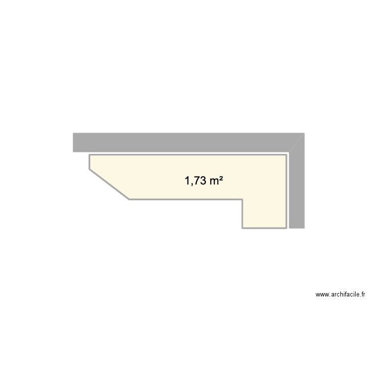 plan 2. Plan de 1 pièce et 2 m2