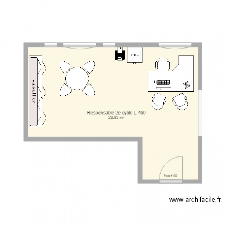local 450. Plan de 0 pièce et 0 m2