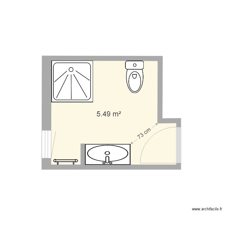 salle de bain 2. Plan de 0 pièce et 0 m2