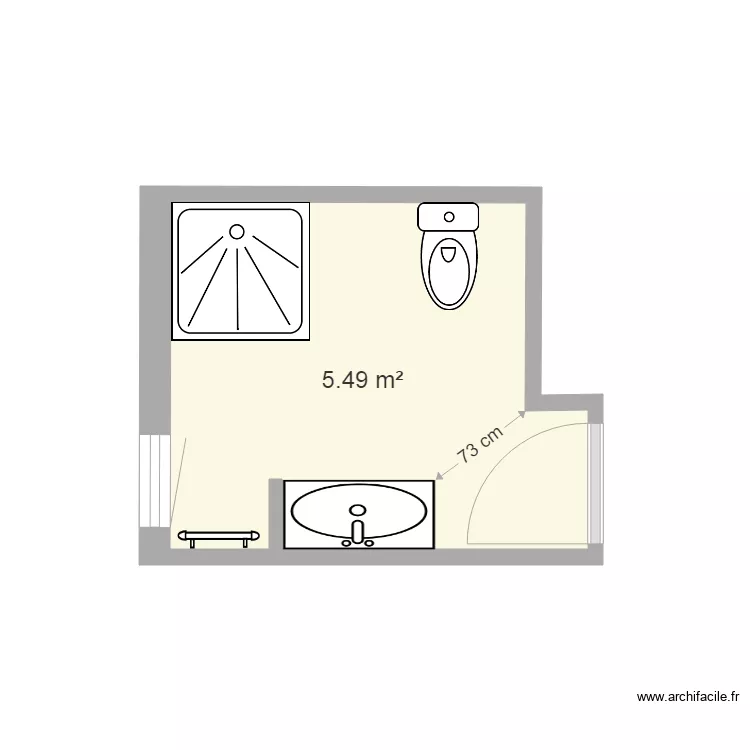 salle de bain 2. Plan de 