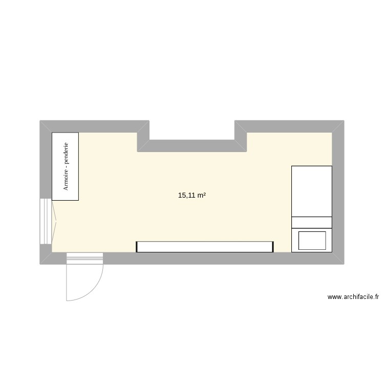 Chambre. Plan de 0 pièce et 0 m2
