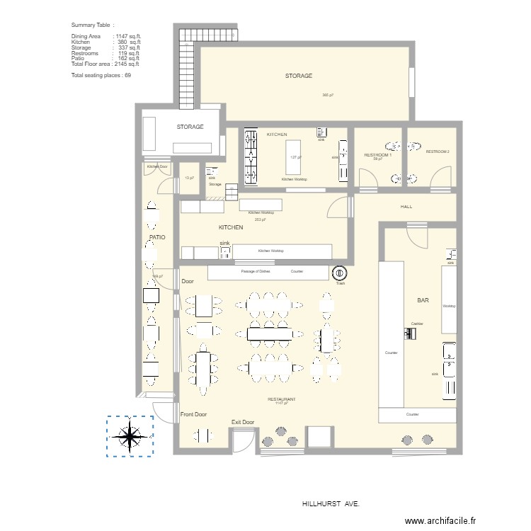 losfeliz v1 30 11. Plan de 7 pièces et 196 m2