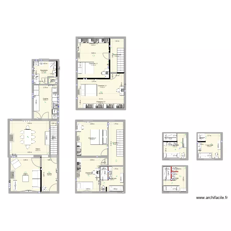 Projet Ju&Antho Verquin. Plan de 