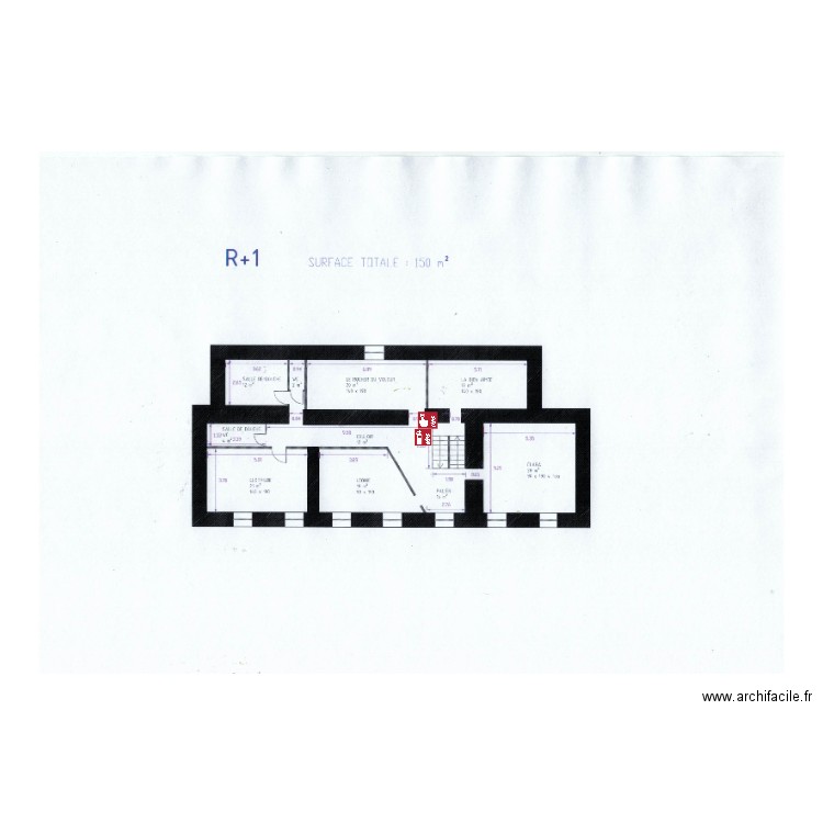 1er etage Kergo. Plan de 0 pièce et 0 m2