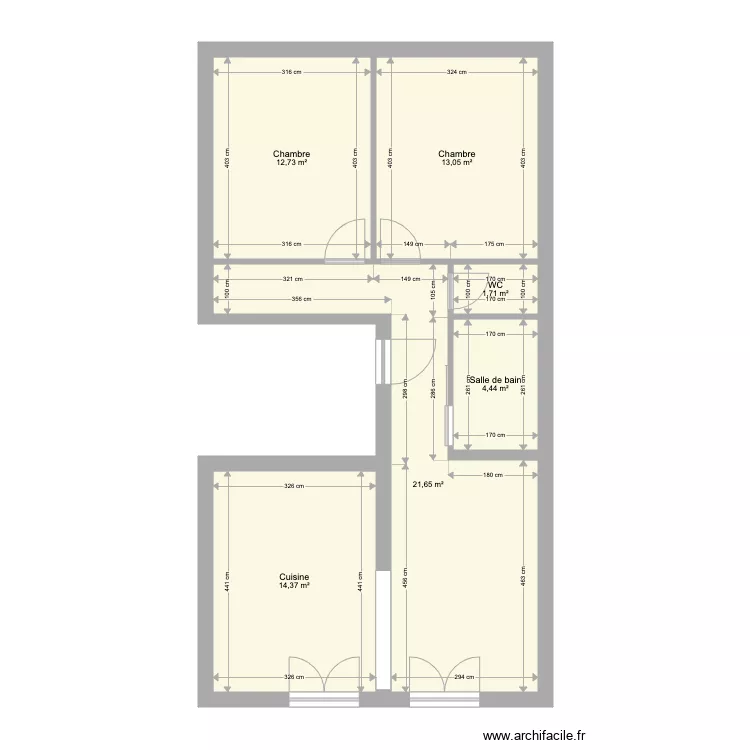 appartement 2. Plan de 
