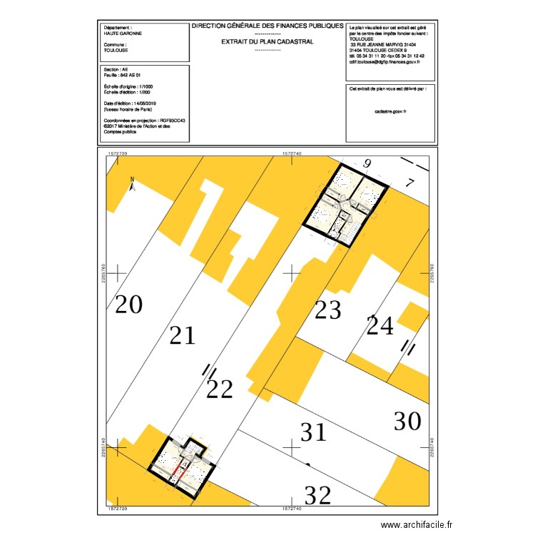 PDM FIEUX 1ER ETAGE REDECOUPAGE V2. Plan de 0 pièce et 0 m2