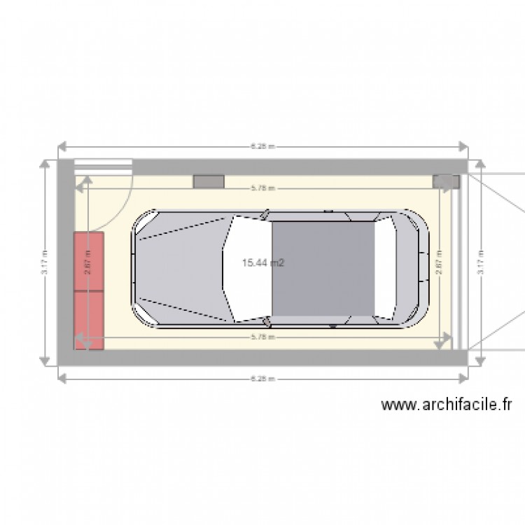 PLAN GARAGE. Plan de 0 pièce et 0 m2