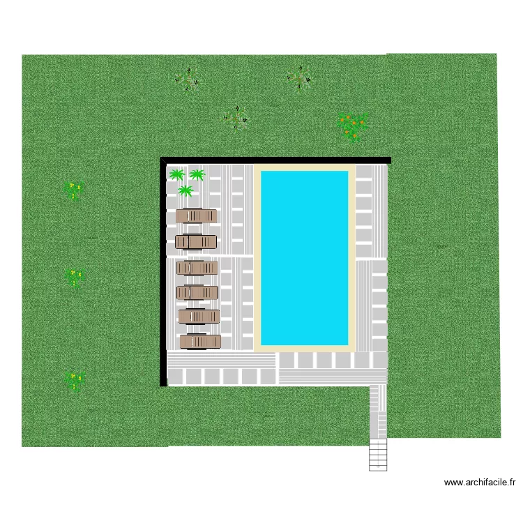 Pontos Piscine. Plan de 