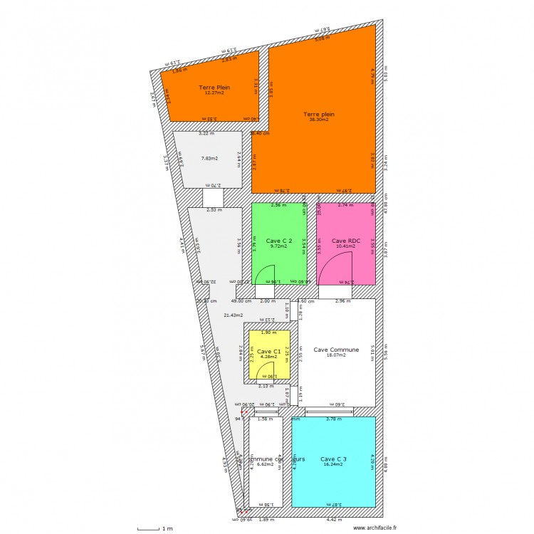 Consolation.sous-sols.PRECAD. Plan de 0 pièce et 0 m2