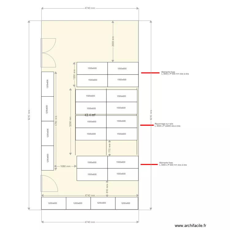 Medipole Garonne DE19 1490 bis. Plan de 