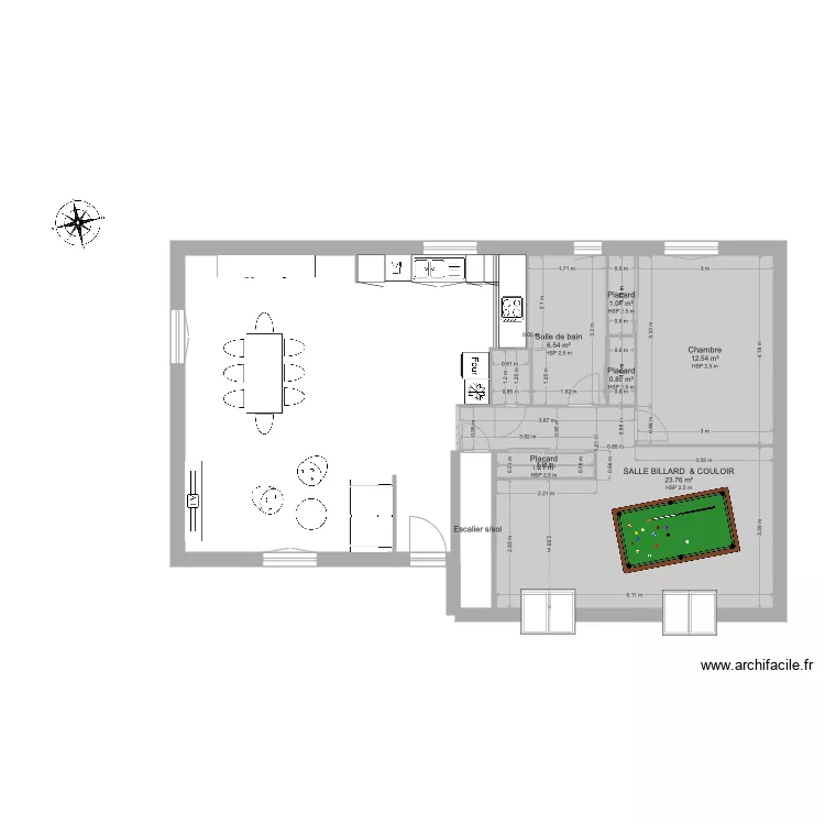 MAISON ESVRES PROJET CUISINE2. Plan de 