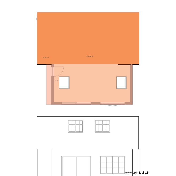 bistodeau rdc . Plan de 0 pièce et 0 m2