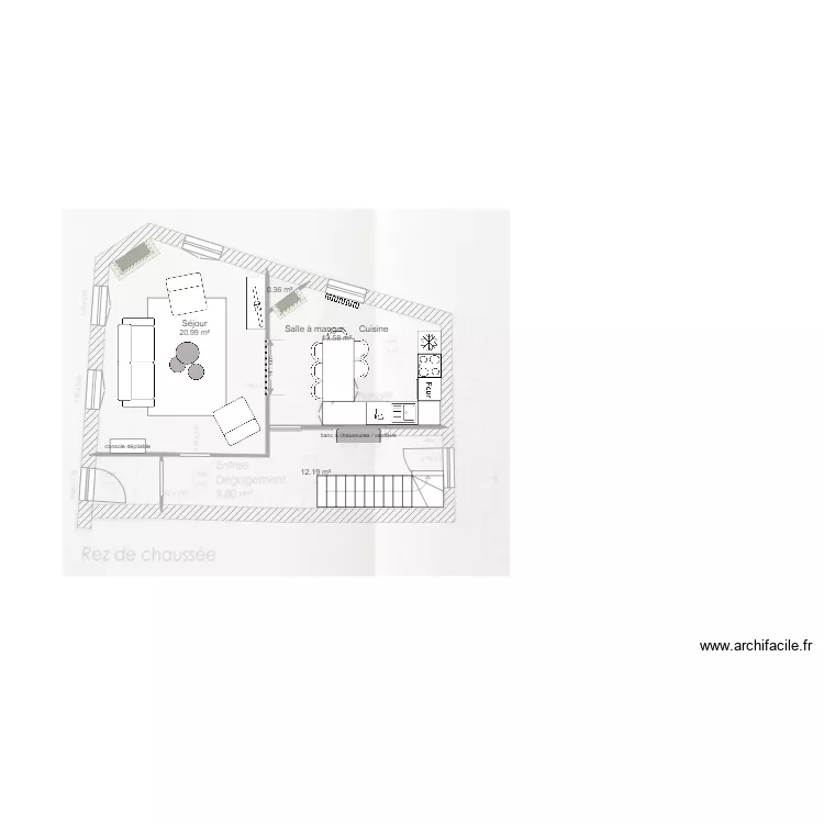 FAMILLE PONROY       RdC. Plan de 