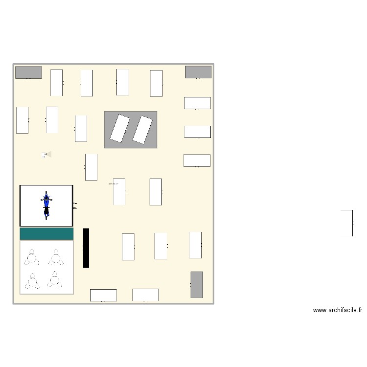 Stand salon de lyon. Plan de 1 pièce et 268 m2